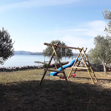 House Roko With Sea View, Terrace, Garden And Barbecue, Near The Beach, Tisno, Dalmatia פארק נופש טיסנו